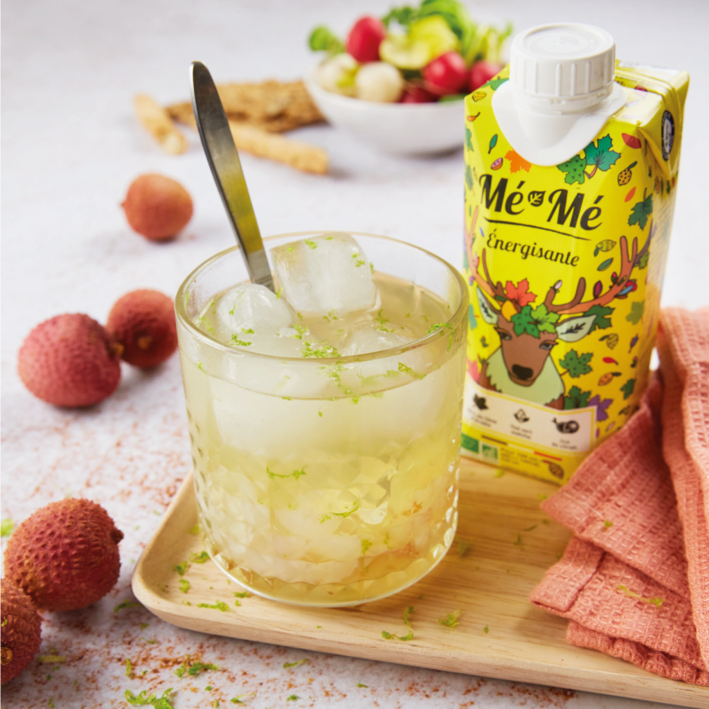 Mocktail litchi pour un apéro sans alcool