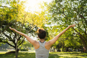 femme en forme foret